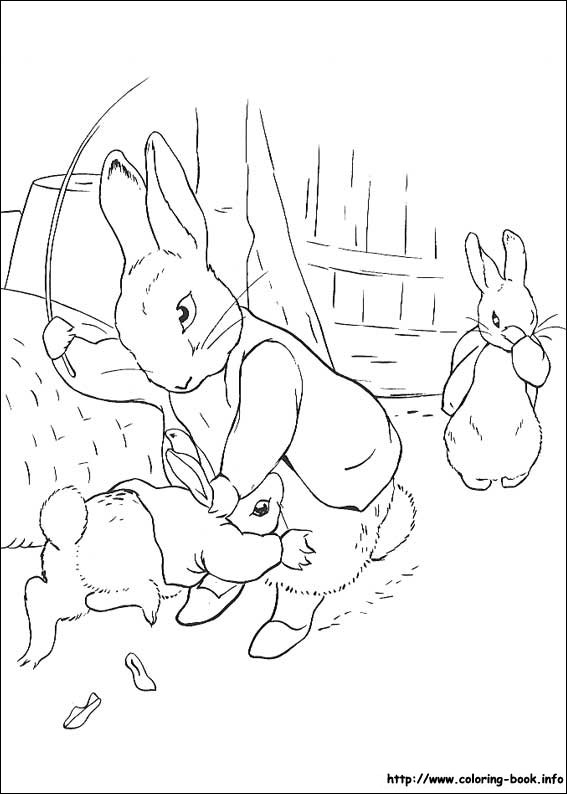 Peter Rabbit coloring picture